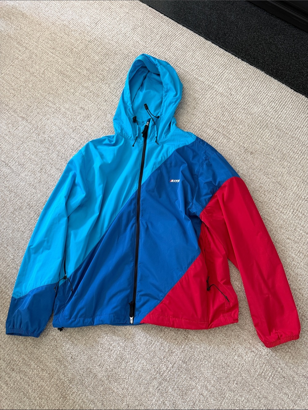 KITH BMW Hooded Windbreaker Jacket - Blue & Red